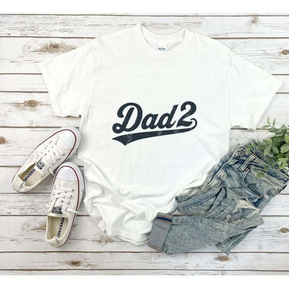 Dad Squared Dad2 Father Of Two Funny Second Time Daddy Gift Unisex T-Shirt