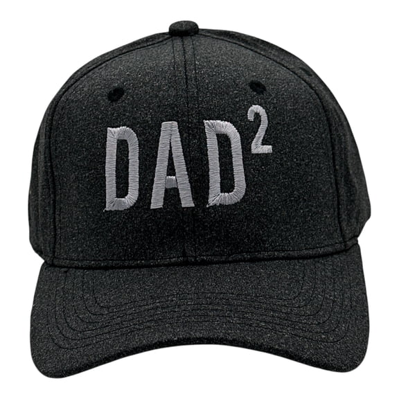 Dad Squared Hat Funny Sarcastic Fathers Day Graphic Novelty Cap
