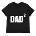 thumbnail image 1 of Dad Squared Shirt Second Pregnancy Announcement Shirt 2 Kid T-Shirt Black M, 1 of 5