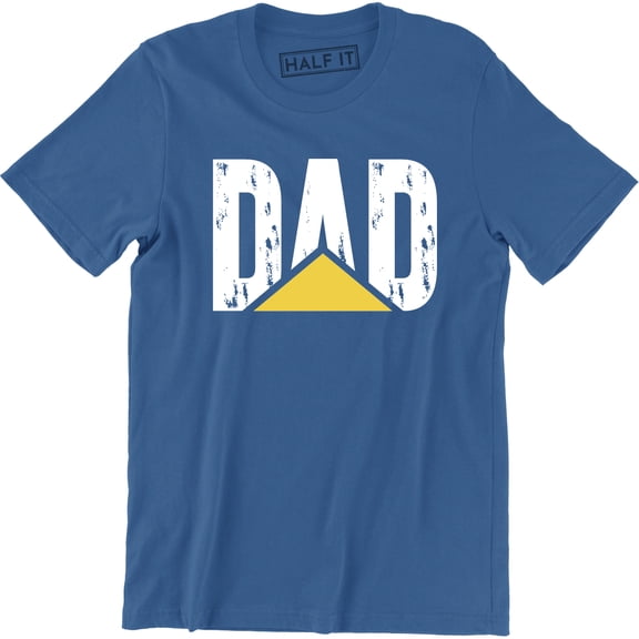 Dad Stay At Home Funny Daddy Fathers Day Proud Son And Daugther mens T-Shirt