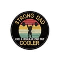 thumbnail image 1 of Dad Strong Embroidered Patch Iron-On Applique, Cosplay Vest Clothing Badge Back Packs Uniform DIY, 1 of 1
