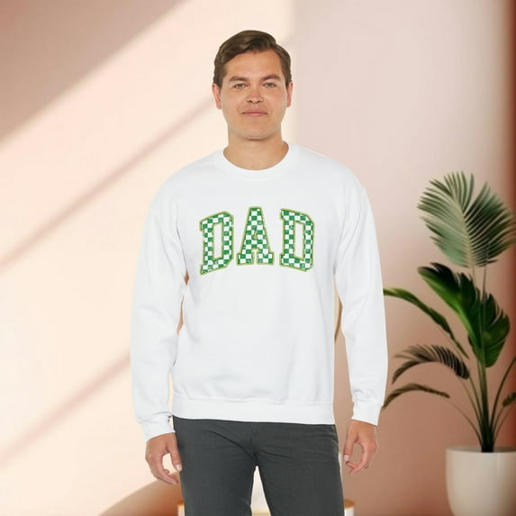 Dad Sweatshirts Checkered Dad Sweatshirt Father's Day Sweatshirt Men Gifts