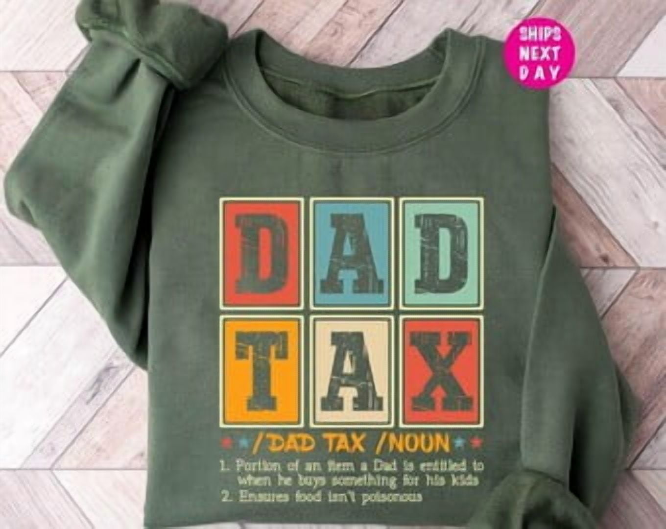 Dad Tax, Father'S Day Gift, Funny Dad Gift For Father'S Day, Gift For ...