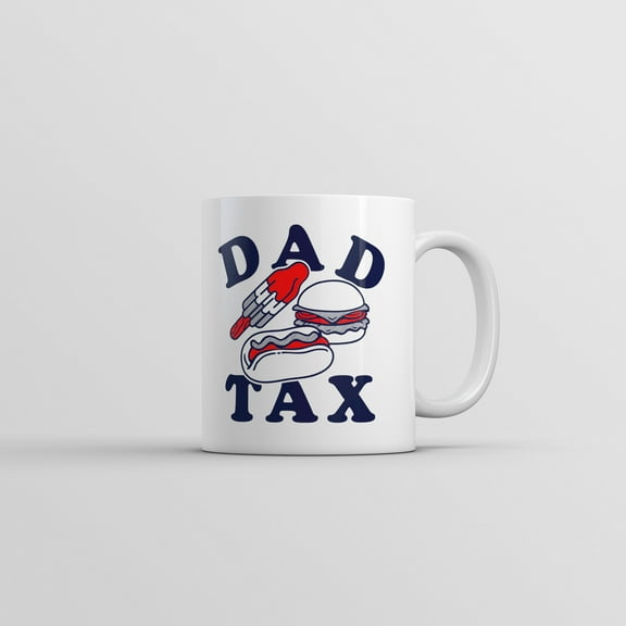 Dad Tax Junk Food Mug Funny Sarcastic Food Graphic Novelty Coffee Cup
