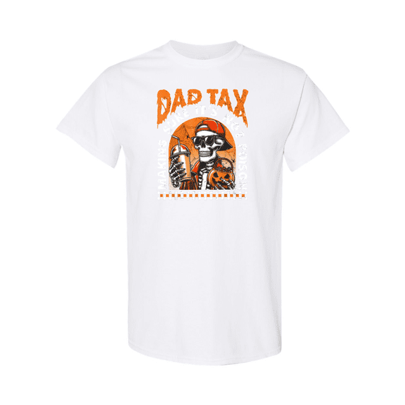Dad Tax Skeleton Not Poison Funny Halloween Candy Humor Graphic Unisex T-Shirt, up to size 5XL