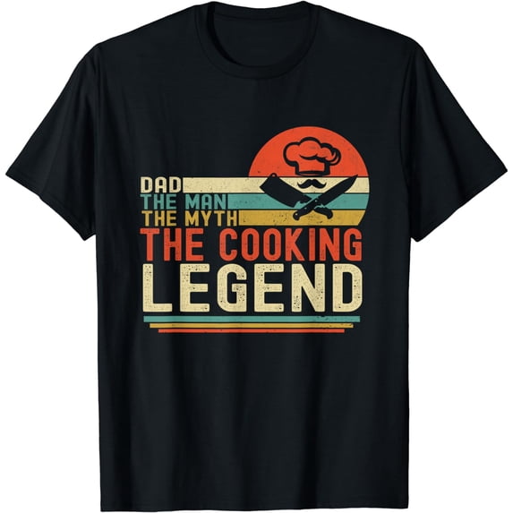 Dad The Man The Myth The Cooking Legend Vintage Father's Day T-Shirt