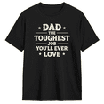 thumbnail image 1 of Dad The Toughest Job Youll Ever Love Vintage Graphic Tee For Men, Dad Family Gift Cotton Short Sleeves T-Shirt, 1 of 6