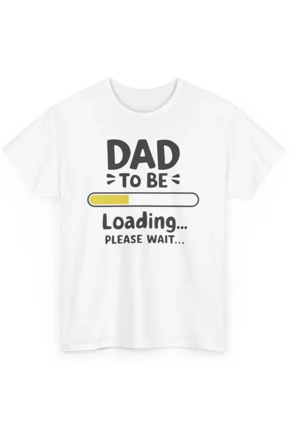 Dad To Be Loading Best Expecting Dad Funny T-Shirt - Daddy Father Graphic Tee Unisex S-5XL Hot Trending Shirt, Vintage Birthday Gift