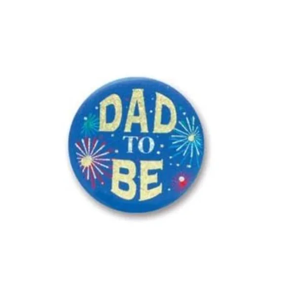 Dad To Be Satin Button 2" Party Accessory