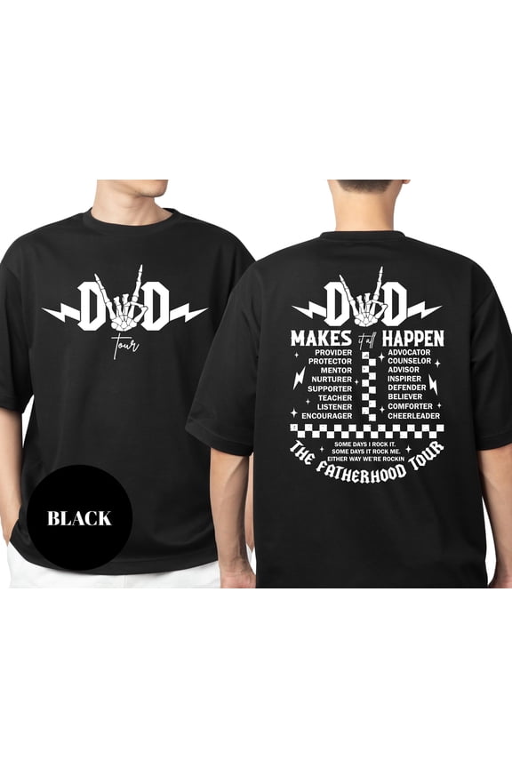 Dad Tour TShirt Rock Band Fatherhood Gift