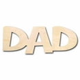 thumbnail image 1 of Dad Unfinished Wood Cutout DIY handmade Craft 20" / 1/4", 1 of 3