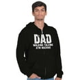 thumbnail image 1 of Dad Walking Talking ATM Machine Funny Men's Big & Tall Graphic Zip Up Hoodie Brisco Brands 2X, 1 of 5