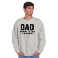 thumbnail image 1 of Dad Walking Talking ATM Machine Funny Men's Crewneck Sweatshirt Brisco Brands M, 1 of 6