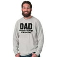 thumbnail image 1 of Dad Walking Talking ATM Machine Funny Men's Long Sleeve Tee T Shirt Brisco Brands S, 1 of 6
