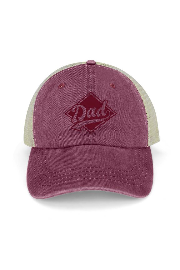 Dad Wine Red Hat Adjustable Funny Fashion Unisex Baseball Cap for Men Women