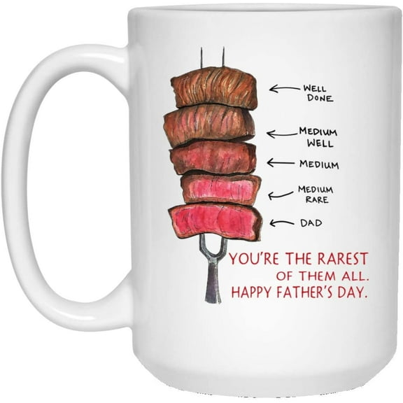 Dad You're The Rarest Of Them All Happy Father's Day Coffee Mug Ceramic 11/15oz (15 oz)
