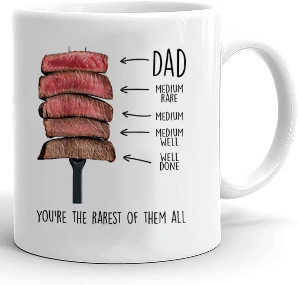 Dad You're The Rarest Of Them All Mug, Grilling Dad Mug, Funny Gifts