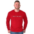 thumbnail image 1 of Dad You're the Man Funny Fathers Day Men's Big & Tall Long Sleeve Graphic Tee Brisco Brands 2X, 1 of 5