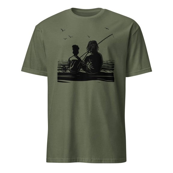 Dad and Daughter Casting Lines T-Shirt