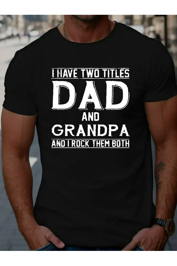 Dad and Grandpa monogrammed t-shirts, men's casual summer t-shirts