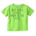 thumbnail image 1 of Dad and I Agree Mom is the Best Toddler Boy Girl T Shirt Infant Toddler Brisco Brands 3T, 1 of 6