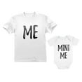 thumbnail image 1 of Dad and Son Matching Matching T-Shirt & Bodysuit Funny Me & Mini Me Matching Set Dad White X-Large / Son White 12M (6-12M), 1 of 8