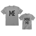 thumbnail image 1 of Dad and Son Matching T-Shirts Funny Me & Mini Me Matching Set Dad Gray X-Large / Son Gray 5/6, 1 of 7
