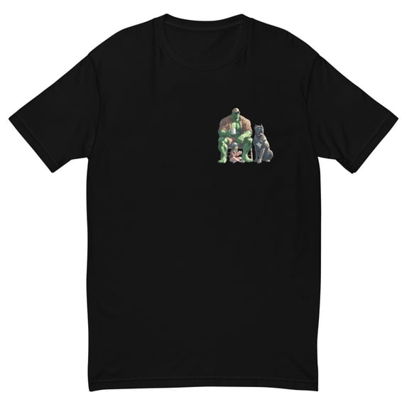 Dad & his Girls Short Sleeve T-shirt (Black, XS)