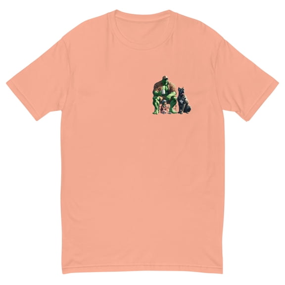 Dad & his Girls Short Sleeve T-shirt (Desert Pink, L)