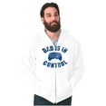 thumbnail image 1 of Dad is in Control Nerdy Gamer Father Zip Hoodie Sweatshirt Men Brisco Brands L, 1 of 5