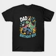 thumbnail image 1 of Dad of Birthday Boy Monster Truck Family Party Graphic, H17734 Unisex T-Shirt, Up to 5XL Available, 1 of 2