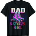 thumbnail image 1 of Dad of Roller Girl Roller Skating Birthday Matching Family T-Shirt, 1 of 4