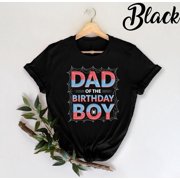 Dad of The Birthday Boy T-Shirt, Spider Web Birthday Party Shirt, Funny Dad T-Shirt, Birthday Celebration Shirt, Halloween Birthday, Dad
