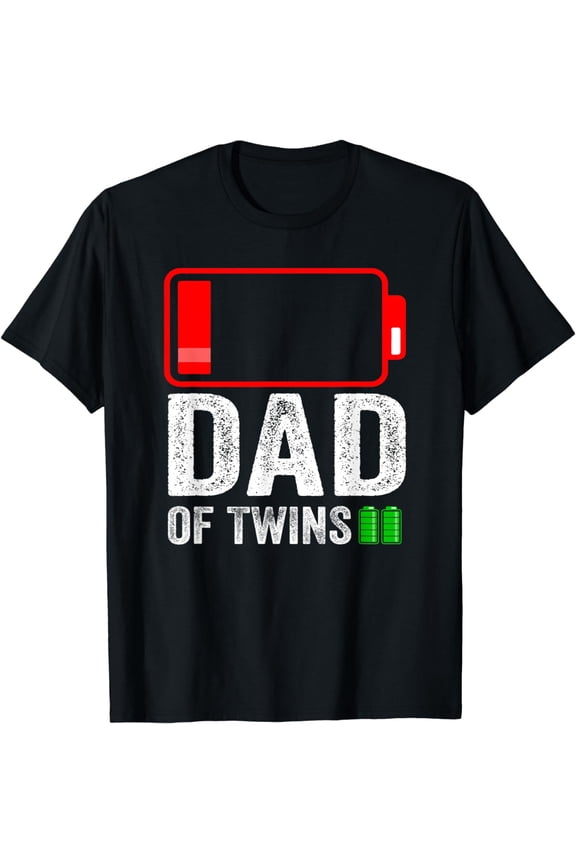 Dad of Twins Gift from Son Daughter Fathers Day Funny T-Shirt