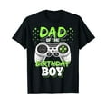 thumbnail image 1 of Dad of the Birthday Boy Matching Video Gamer Birthday Party Black T-Shirt, 1 of 5