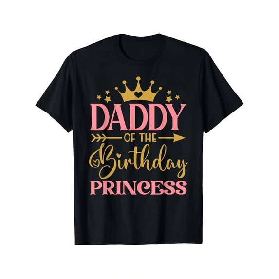 Dad of the Birthday Princess Shirt, Birthday Family Matching Tee, Father Daughter Birthday Gift