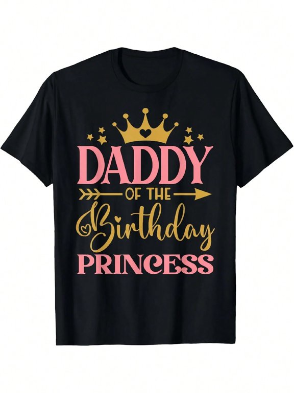 Dad of the Birthday Princess Shirt, Birthday Family Matching Tee, Father Daughter Birthday Gift