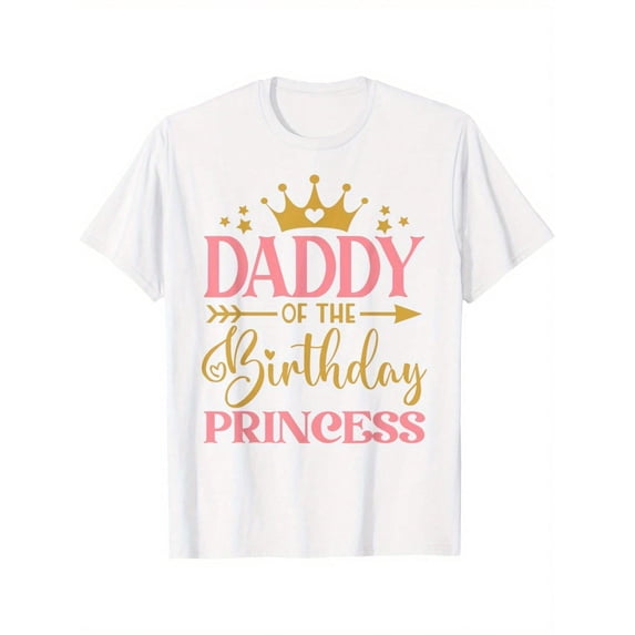 Dad of the Birthday Princess Shirt, Birthday Family Matching Tee, Father Daughter Birthday Gift