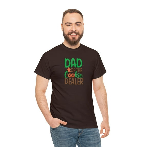Dad of the Cookie Dealer Girl Scout Dad Unisex Heavy Cotton Tee