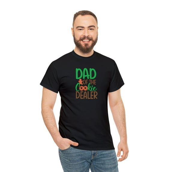 Dad of the Cookie Dealer Girl Scout Dad Unisex Heavy Cotton Tee