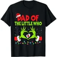 thumbnail image 1 of Dad of the Little Who Holiday Pregnancy Announcement Cute Reveal Unisex T-Shirt, up to size 5XL, 1 of 2