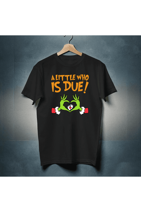 Dad of the Little Who Pregnancy Holiday Announcement Cute Expecting Unisex T-Shirt up to size 5XL