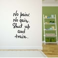 thumbnail image 1 of Dad No pain No gain Active Quotes & Sayings Wall Decal Decoration Gym Motivational Proverb Fitness Quote Decal Lasts Years and Easily Removable - Size: 12 In(W) x 20 In(H), 1 of 5