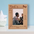 thumbnail image 1 of Dad's Day May Father My Teacher Personalized Wooden Frame 4" x 6" Brown (Vertical), 1 of 1