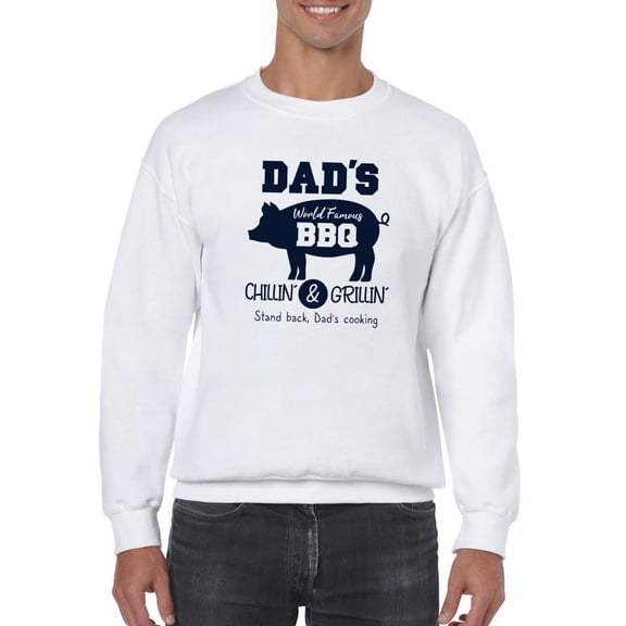 Dad's Famous Bbq Sweatshirt Men -SPIdeals Designs, Male x-Large