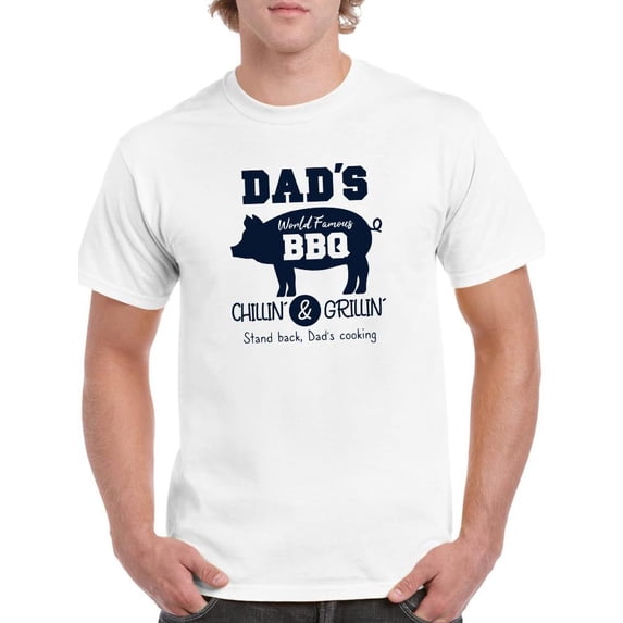 Dad's Famous Bbq T-Shirt Men -SPIdeals Designs, Male Small