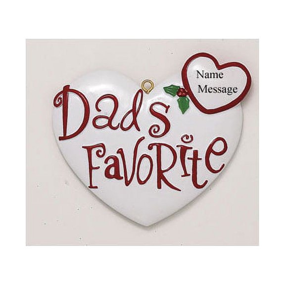 Dad's Favorite Personalized Christmas Ornament DO-IT-YOURSELF