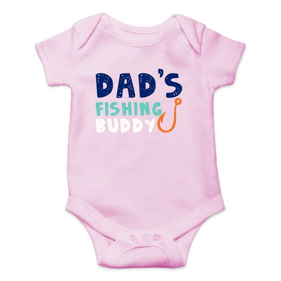 Dad's Fishing Buddy - Pack My Diapers, I'm Going Fishing with Daddy - Cute One-Piece Infant Baby Bodysuit