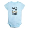 thumbnail image 1 of Dad's Little Dude Funny Rompers For Babies, Newborn Baby Unisex Bodysuits, Infant Jumpsuits, Toddler 0-12 Months Kids One-Piece Oufits (Blue, 18-24 Months), 1 of 4