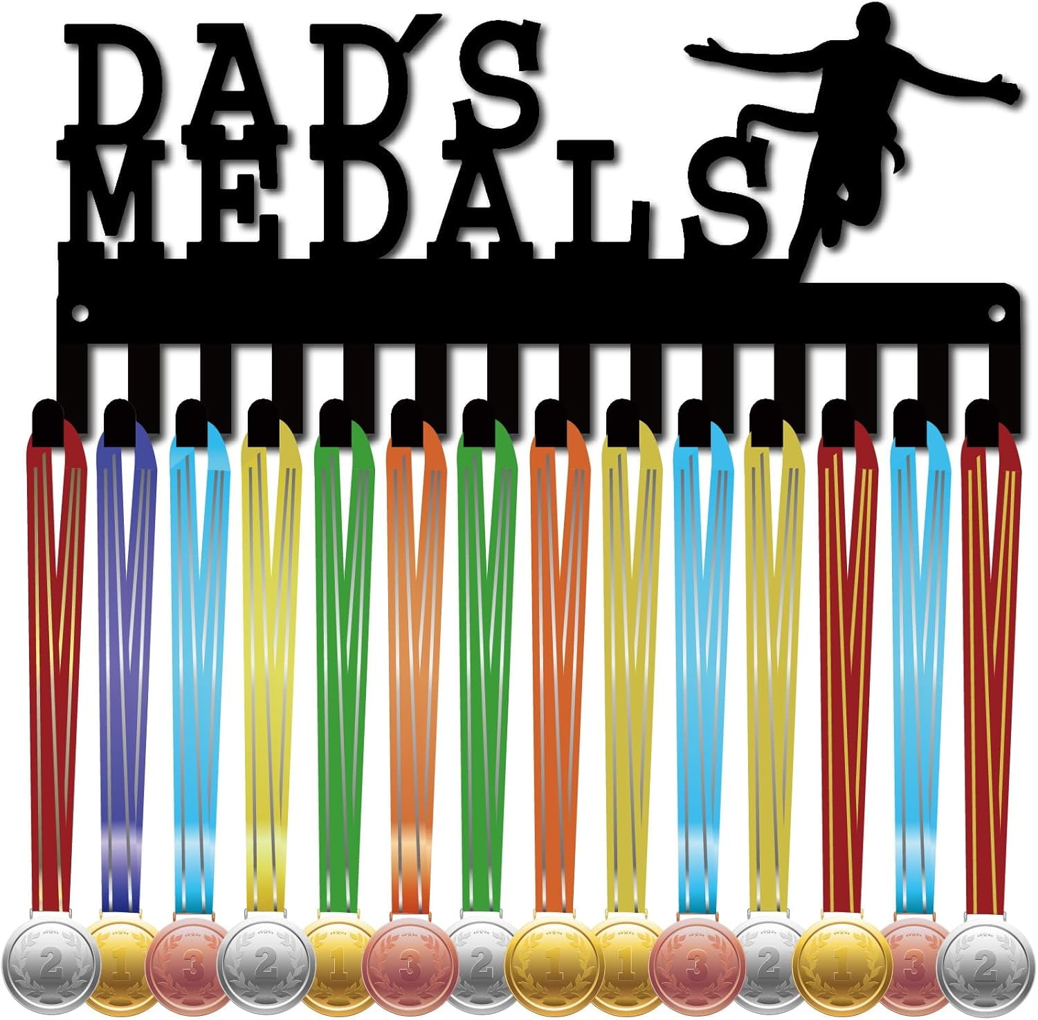Dad's Medals Holders Medal Display Hanger Small Medal Rack Organizer ...